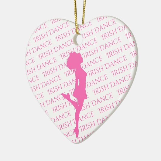 アイリッシュパーソナライズされたダンス懸命シュークリスマス セラミックオーナメント (左)