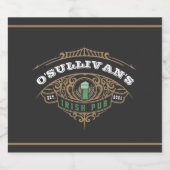 アイリッシュパーソナライズされたパブ ビールラベル (シングルラベル)