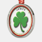 アイリッシュパーソナライズされたホリデーギフト メタルオーナメント (左)