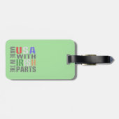 アイリッシュパーツを使用した米国製 ラゲッジタグ (裏面横)