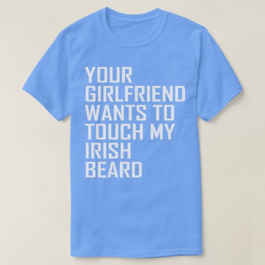 アイリッシュヒゲTouchフォークアイルランドレッドヘッドガールギフト Tシャツ (デザイン正面)