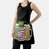 アイリッシュビアアイルランドUSA米国国旗セントパトリック エプロン (インサイチュ)