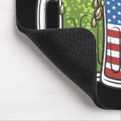 アイリッシュビアアイルランドUSA米国国旗セントパトリック マウスパッド (コーナー)