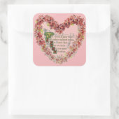 アイリッシュビクトリアンのバレンタイン気持ち スクエアシール (バッグ)