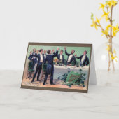 アイリッシュビクトリアントースト聖パトリックの日カード カード (黄色い花)