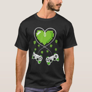 アイリッシュビデオゲームコントローラーセントパトリック・デイゲーマーB Tシャツ