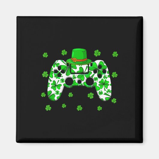 アイリッシュビデオゲームコントローラーSt patricks dayゲーマー マグネット (正面)