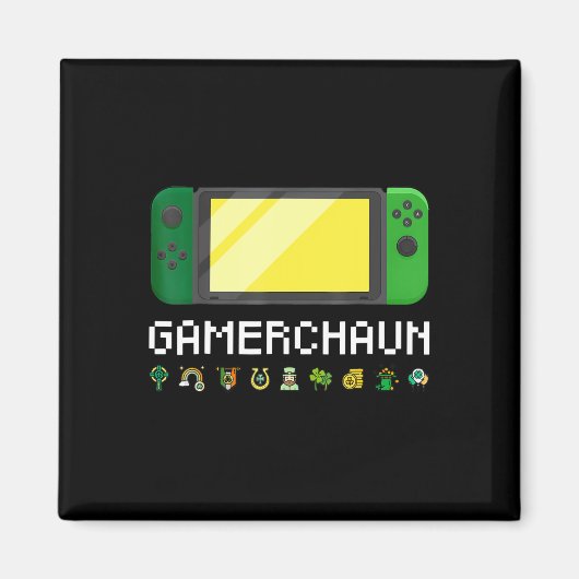 アイリッシュビデオゲームコントローラLeprechaun Boys St Pat マグネット (正面)