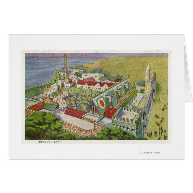 アイリッシュビレッジの空中表示 (正面横)