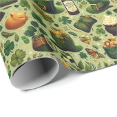 アイリッシュビールと金ゴールドポット ラッピングペーパー (ロールコーナー)