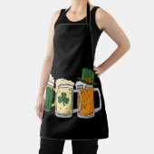 アイリッシュビールアイルランド国旗セントパトリックの日シャムロック エプロン (インサイチュ)