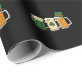 アイリッシュビールアイルランド国旗セントパトリックの日シャムロック ラッピングペーパー (ロールコーナー)