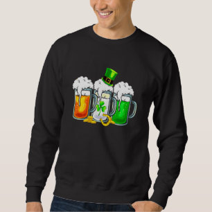 アイリッシュビールアイルランド国旗St pattys dayメンウィメンウーマンOu スウェットシャツ