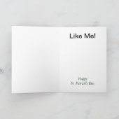 アイリッシュビールハガーセントパトリックの日グリーティングカード カード (内部)