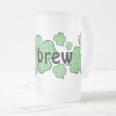 アイリッシュビール霜の降りたマグ フロストグラスビールジョッキ (正面右)