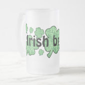 アイリッシュビール霜の降りたマグ フロストグラスビールジョッキ (正面左)