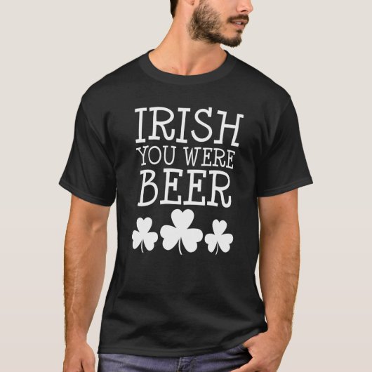 アイリッシュビールSt patricks day飲おもしろいみ Tシャツ (正面)