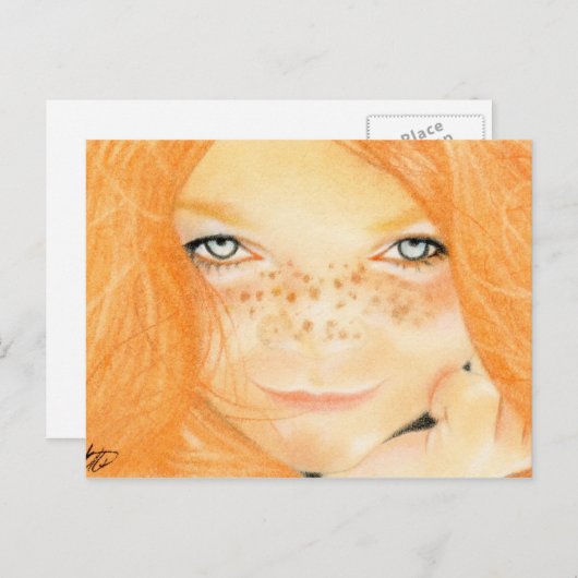 アイリッシュファクルスガールポストカード ポストカード (正面/裏面)