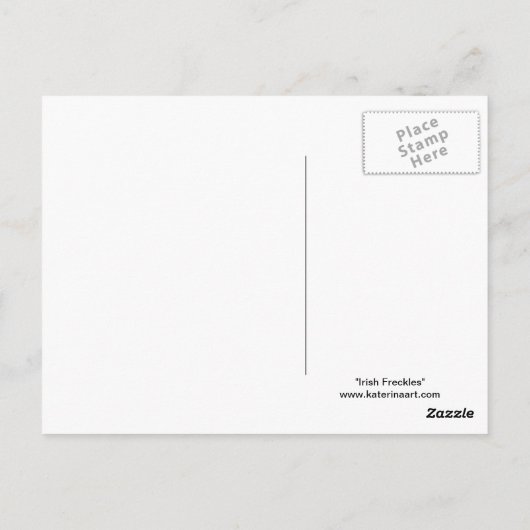 アイリッシュファクルスガールポストカード ポストカード (裏面)