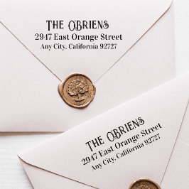 アイリッシュファミリーネーム&差出人住所ラバースタンプ ラバースタンプ