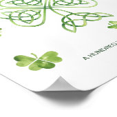 アイリッシュファミリーホームウェルカムサインセードマイルフェート ポスター (角)