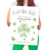 アイリッシュファミリーホームウェルカムサインセードマイルフェート ポスター