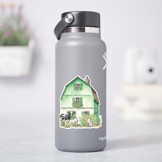 アイリッシュファームハウス |グリーンバーンステッカー シール (HydroFlask)
