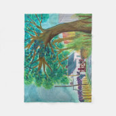 アイリッシュファームハウス フリースブランケット (正面)