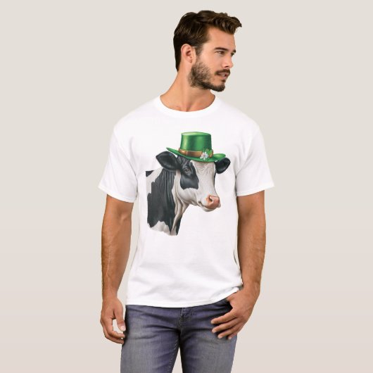 アイリッシュファームハウス | St Patrick's Day Cow Tシャツ (正面フル)