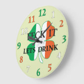 アイリッシュフェック ラージ壁時計 (傾斜)