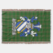 アイリッシュフォルテスココートオブアームズ家紋アイルランド スローブランケット (正面)