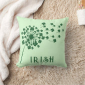 アイリッシュフォーリーフクローバータンデリオン クッション (ブランケット)