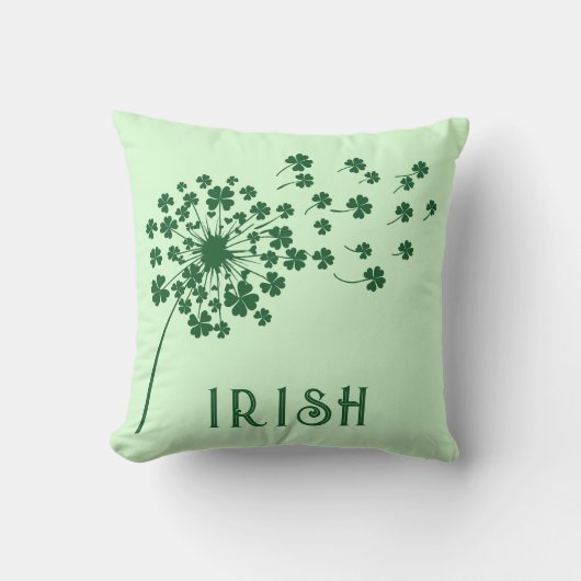 アイリッシュフォーリーフクローバータンデリオン クッション (正面)