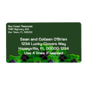 アイリッシュフォーリーフクローバーダークグリーン ラベル (正面)