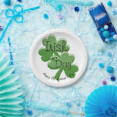 アイリッシュフォー・ア・デイHappy St. Patrick's Dayパーティー ペーパープレート (パーティー)
