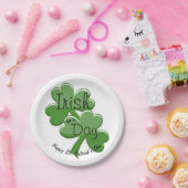アイリッシュフォー・ア・デイHappy St. Patrick's Dayパーティー ペーパープレート (パーティー)