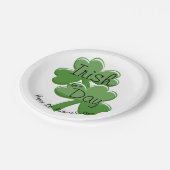 アイリッシュフォー・ア・デイHappy St. Patrick's Dayパーティー ペーパープレート (アングル)