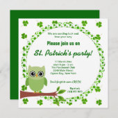 アイリッシュフクロウ 招待状 (正面/裏面)