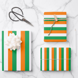 アイリッシュフラッグストライプデザイン ラッピングペーパーシート