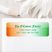 アイリッシュフラッグ差出人住所ラベル ラベル (インサイチュ)