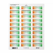 アイリッシュフラッグ差出人住所ラベル ラベル (フルシート)