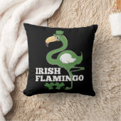 アイリッシュフラミンゴアイルランドパーティーst patricks day クッション (ブランケット)