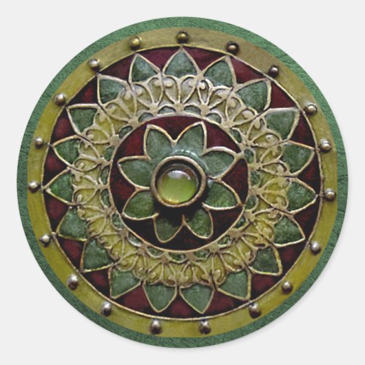 アイリッシュフラワーシール ラウンドシール (正面)