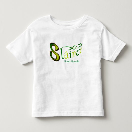 アイリッシュフレーズイメージ – 幼児 – ジャージー – Tシャツ – ホワイト (正面)