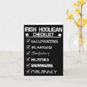アイリッシュフーリガンチェックリストShenanigan Malarkey St Pa カード (黄色い花)