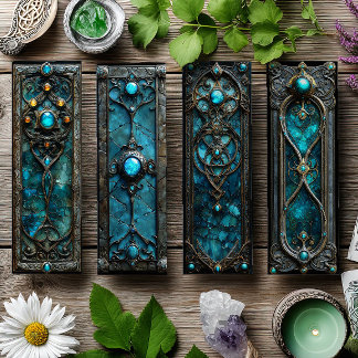 アイリッシュブックマーク、ターコイズシルバーケルトのブックマーク