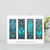 アイリッシュブックマーク、ターコイズシルバーケルトのブックマーク (スタンド正面)