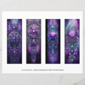 アイリッシュブックマーク、紫ケルトのブックマーク1 (裏面)