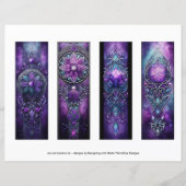 アイリッシュブックマーク、紫ケルトのブックマーク1 (正面)