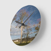 アイリッシュブナの木 ラウンド壁時計 (傾斜)
